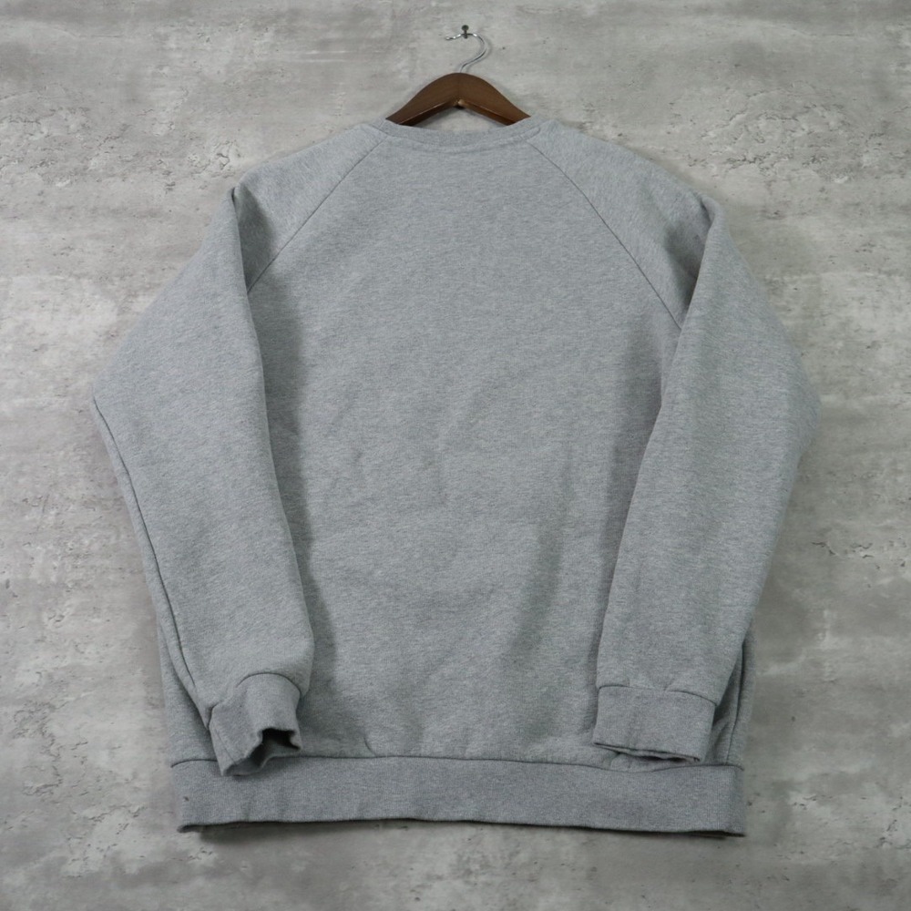 Adidas Originals Trefoil Crewneck Medium Grey Heather Pullover - Picture 2 of 6